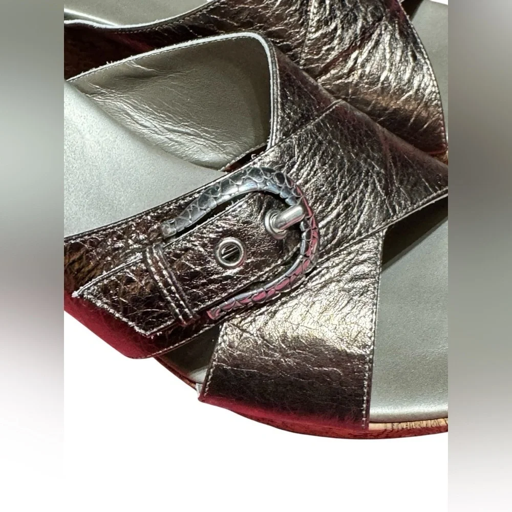 Brighton Women's Bronze Wedge Sandals